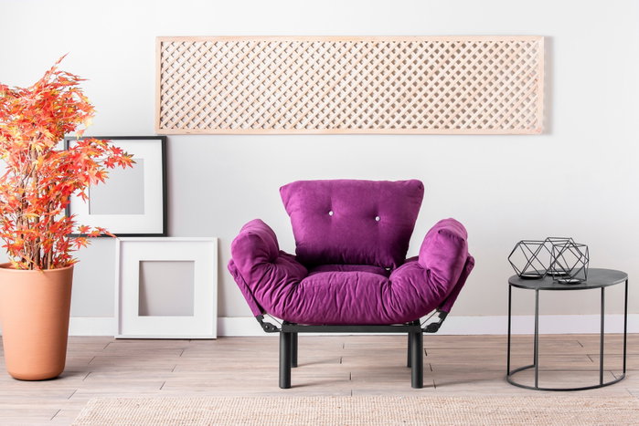 Atelier Del Sofa Nitta Single - Púrpura